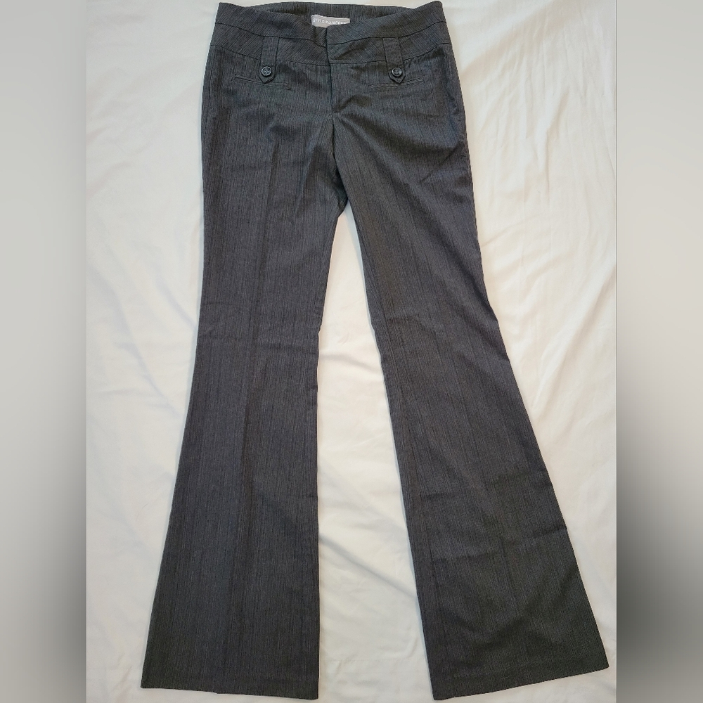 Vanity Style That Works Women's Grey Flared Dress Pants Size 5